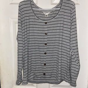 Eye Candy Long Sleeve Striped Shirt